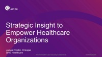 Strategic Insight to Empower Healthcare Organizations icon