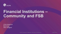 Industry Series 2: Financial Institutions - Community and FSB 
