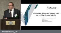 Business Tax Update: Tax Planning After the 2017 Tax Cuts and Jobs Act