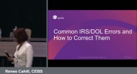 Common IRS/DOL Errors and How to Correct Them (Repeated in Session EBP1964)