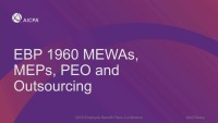 MEWAs, MEPs, PEO and Outsourcing 