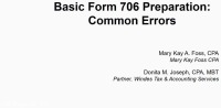 Basic 706 Preparation: Common Errors