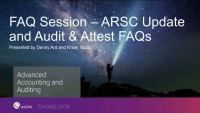 ARSC Update & Audit and Attest FAQ