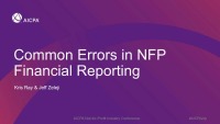 Common Financial Statement Errors in NFP Entities icon