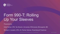 Form 990-T:  Rolling Up Your Sleeves icon