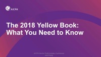 The "New" Yellow Book: A Detailed Review of the Changes From the "Old" Yellow Book