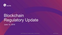 Blockchain Regulatory Update
