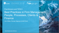 Best Practices in Firm Management: People, Processes, Clients and Finance (PST, FMA)