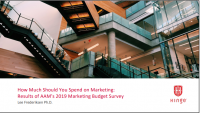 How Much Should You Spend on Marketing: Results of AAM’s 2019 Marketing Budget Survey