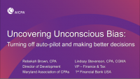 Uncovering Unconscious Bias (EDG, PST, AAM)