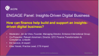 How Can Finance Help Build and Support an Insights-Driven Digital Business?