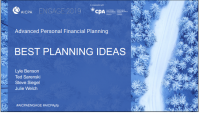 Best Planning Ideas (Preceded by the Presentation of the 2018 Distinguished Service Award)