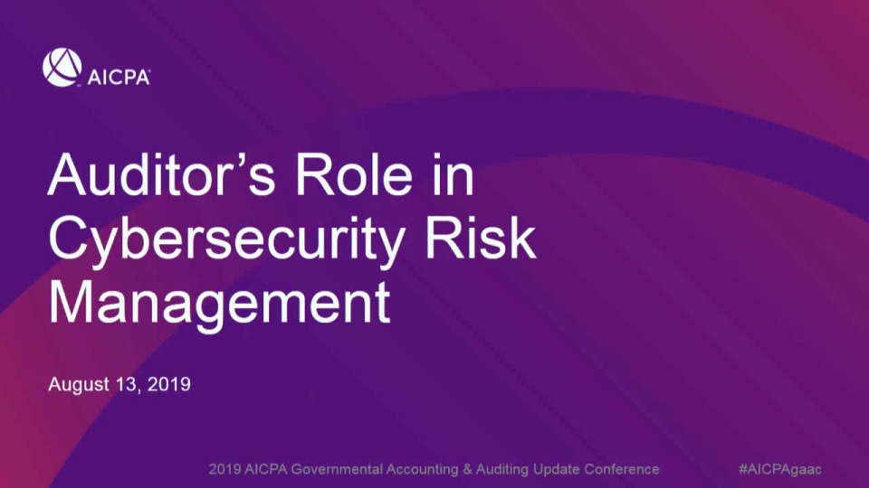 Auditor’s Role in Cybersecurity Risk Management