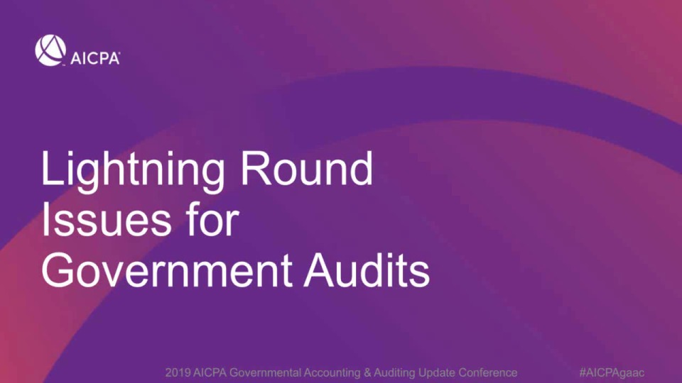 Lightning Round Issues for Government Audits icon