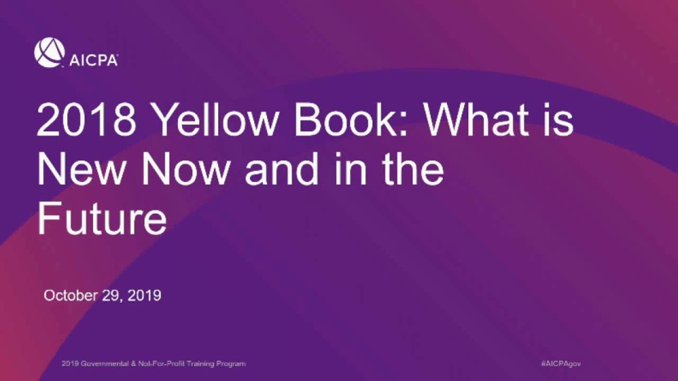 2018 Yellow Book: What is New Now and in the Future