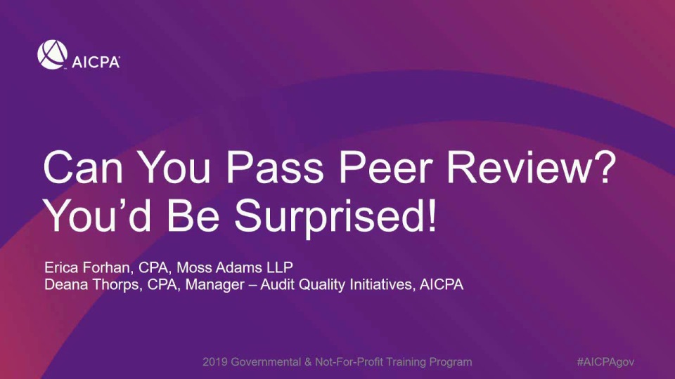 Can You Pass Peer Review? You'd Be Surprised…