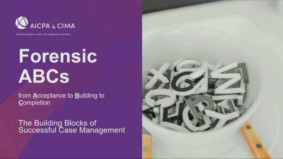 Forensic ABCs - The Building Blocks of Successful Case Management icon