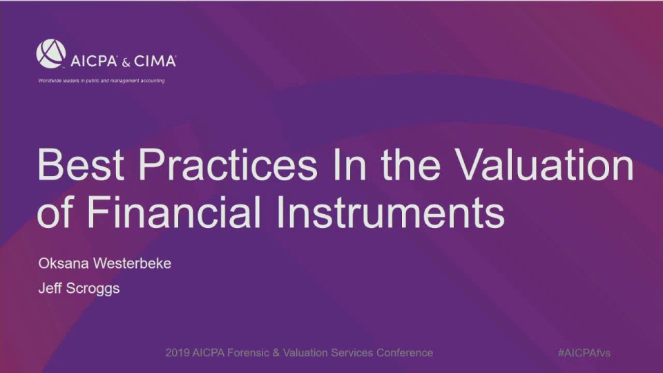 Best Practices In Financial Instruments