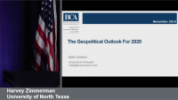 Geopolitical Outlook 2020