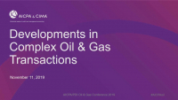 Accounting for Complex Oil and Gas Transactions