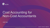 Cost Accounting for Non-Cost Accountants