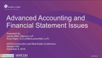 Advanced Accounting and Financial Statement Issues