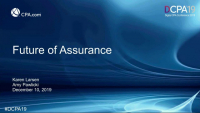 Future of the Assurance Practice