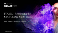 FIN2013. Rebranding the CFO; Change Starts Today!