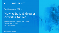 PST2021. How to Build & Grow a Profitable Niche