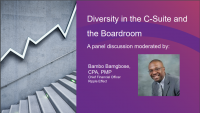 Panel: Diversity in the C-Suite and the Boardroom