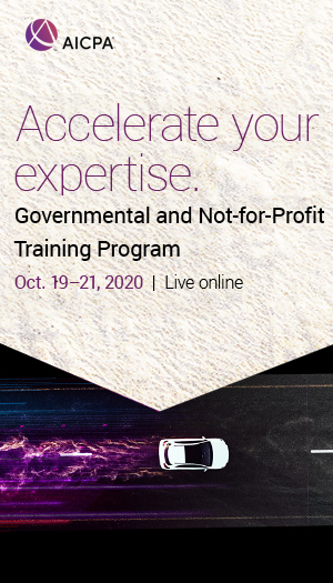 AICPA Governmental & Not-for-Profit Training Program 2020 icon