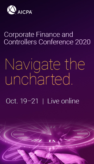 AICPA Corporate Finance and Controllers Conference 2020 icon