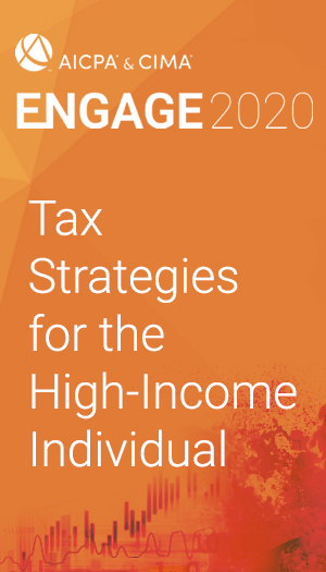 Tax Strategies for the High-Income Individual (as part of ENGAGE 2020)