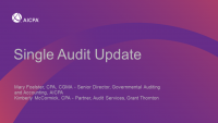 Single Audit Update