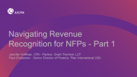 Navigating Revenue Recognition for NFPs - Part 1