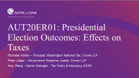 Presidential Election Outcomes: Effects on Taxes 