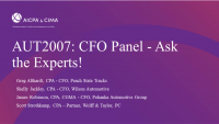 CFO Panel - Ask the Experts!