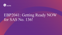 Getting Ready NOW for SAS No. 136!