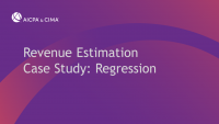 Revenue Estimation Case Study: Regression