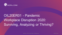 Pandemic Workplace Disruption 2020:  Surviving, Analyzing or Thriving?