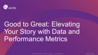 Good to Great: Elevating Your Story with Data and Performance Metrics