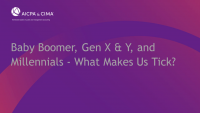 Baby Boomer, Gen X & Y, and Millennials - What Makes Us Tick? icon
