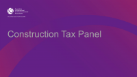 Construction Tax Panel