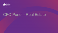 CFO Panel - Real Estate