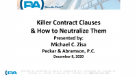 Construction Contract Terms and Risk Mitigation