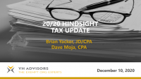 2020 Hindsight: The Nonprofit Tax/Legal Year in Review