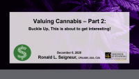 Valuing Cannabis - Part 2