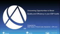 Uncovering Opportunities to Boost Quality and Efficiency in your EBP Audits - Presented by CPA.Com icon