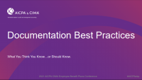 Documentation Best Practices - What You Think You Know or Should Know