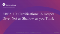 Certifications: A Deeper Dive: Not as Shallow as you Think